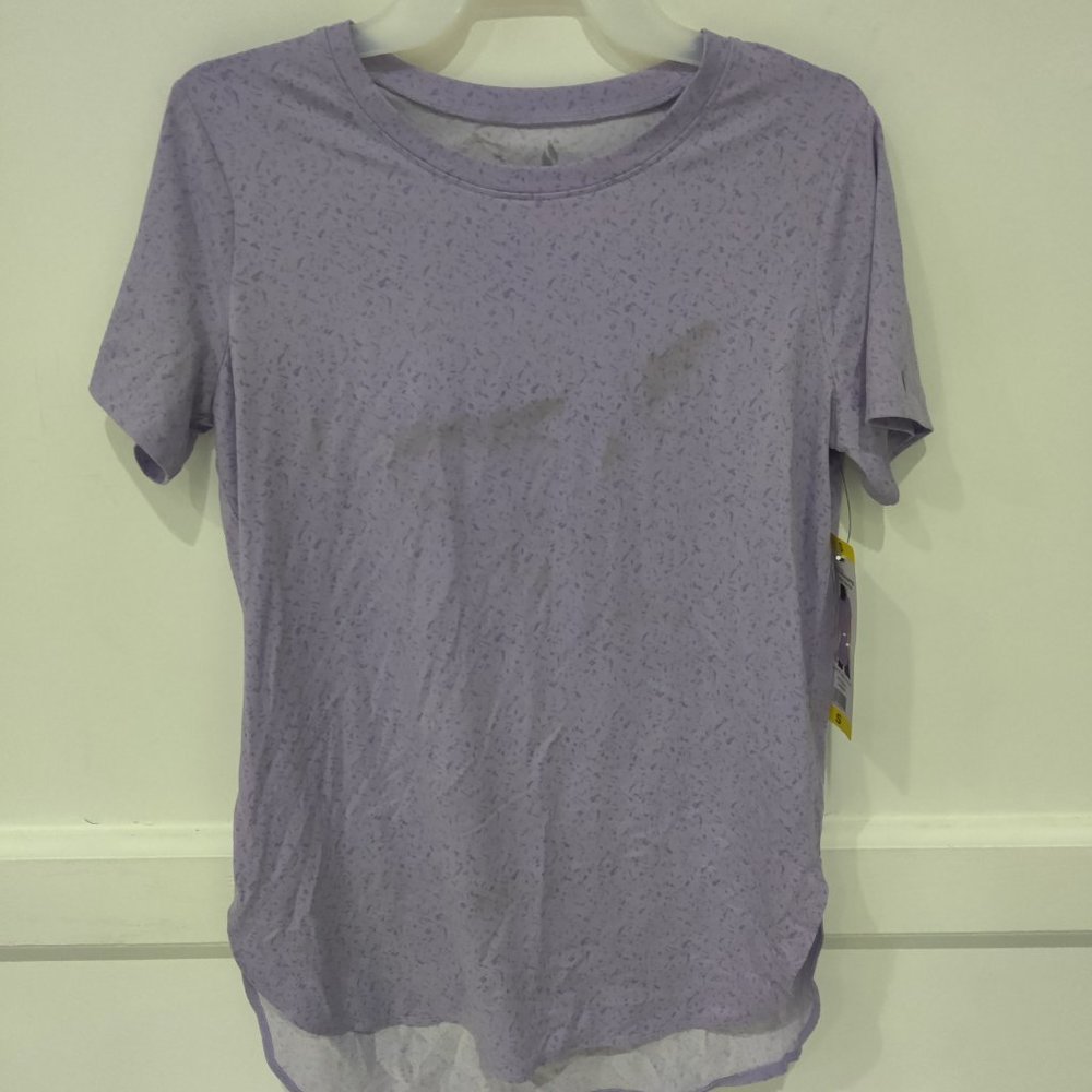 SOILED Skechers Go Walk Women's Hi-Low Tunic Top Purple Size S $40 2A169